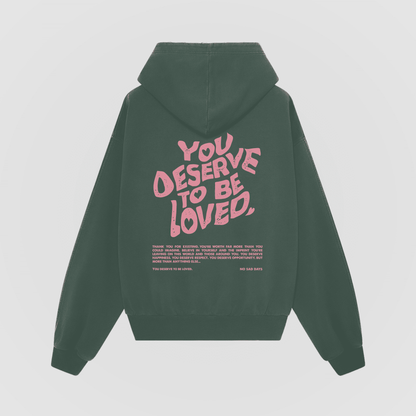 You Deserve To Be Loved Valentine's Oversized Hoodie